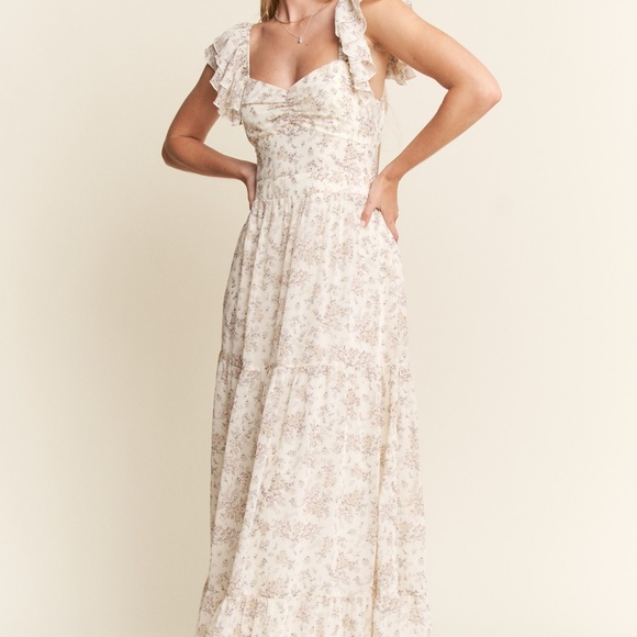 NWT Ivory Garden Whisper Maxi Dress | Ruffle Bow Romance Size S–3X - Picture 4 of 16